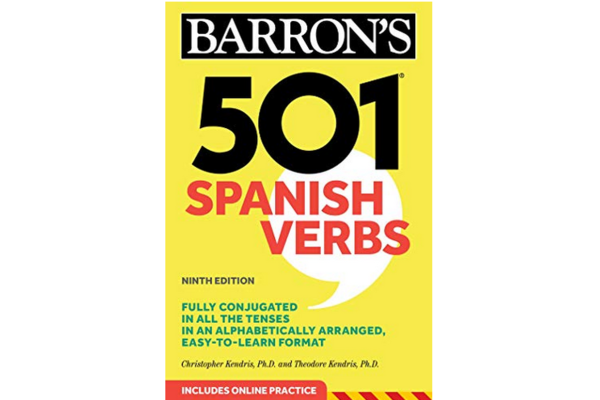 Barron’s 501 Spanish Verbs- بهترین کتاب درسی اسپانیایی برای یادگیری افعال و صرف افعال اسپانیایی